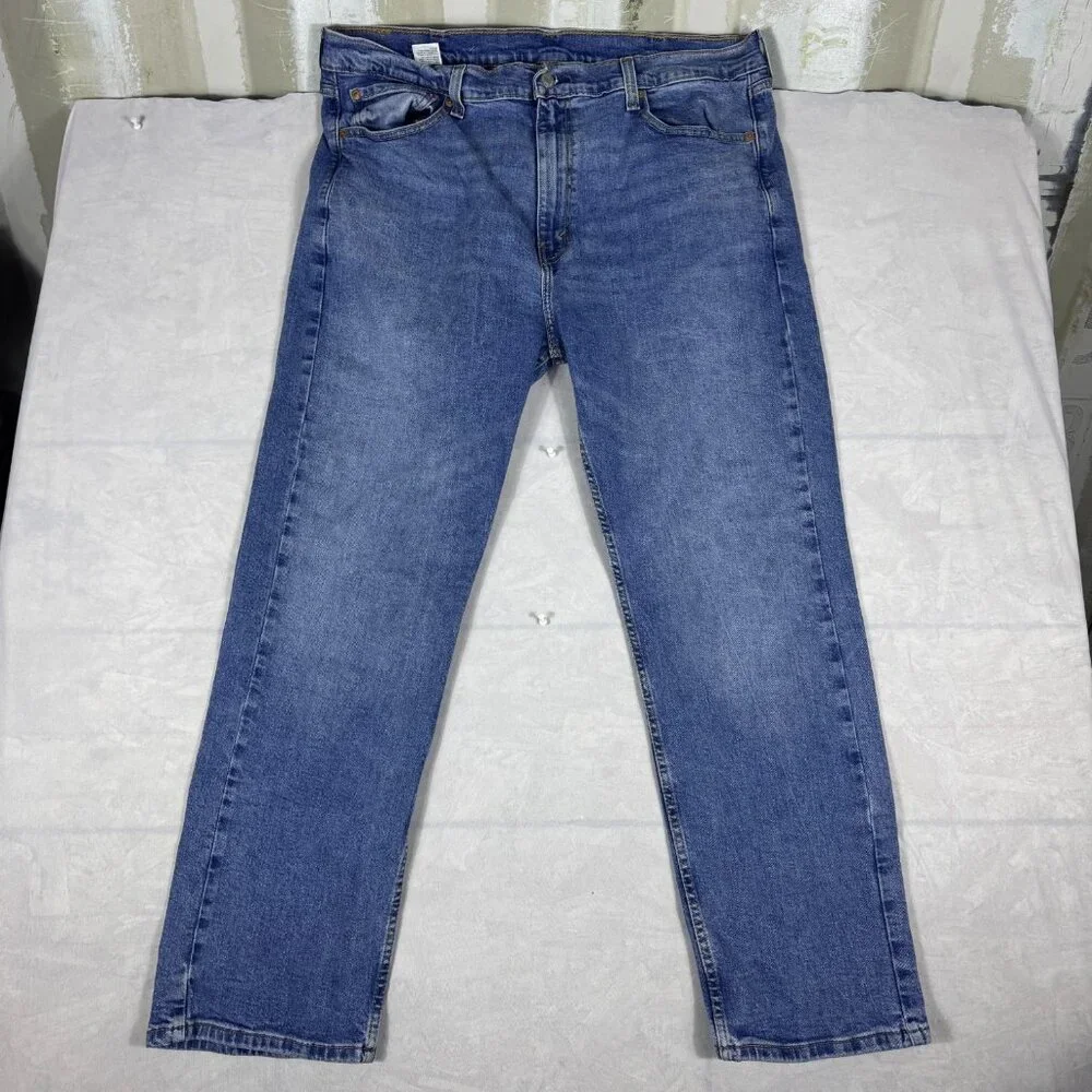 Levi's 505 Men's‎ Straight Jeans Blue Denim Classic 5-Pocket Medium Wash 40x30